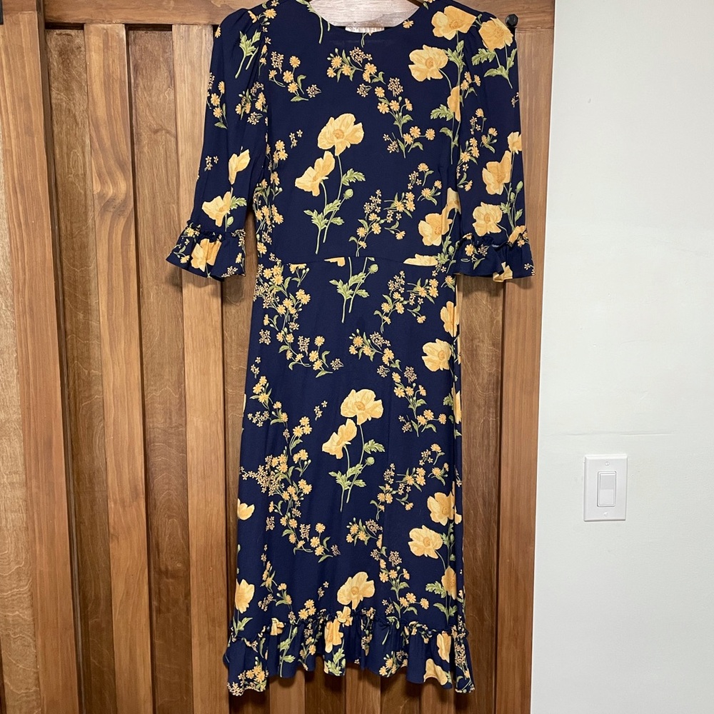 Reformation Floral Hansel MIDI Dress 4